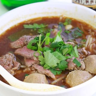 #50) Beef & Beef Meatball Noodle Soup