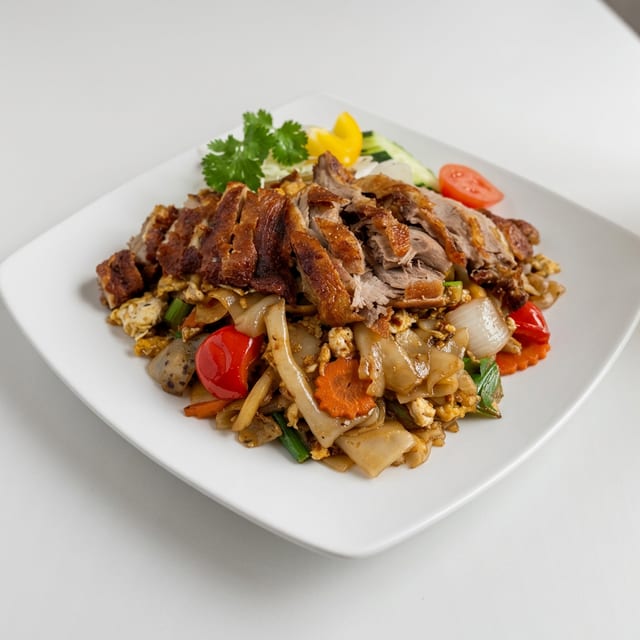 #83) Duck Drunken Noodles.