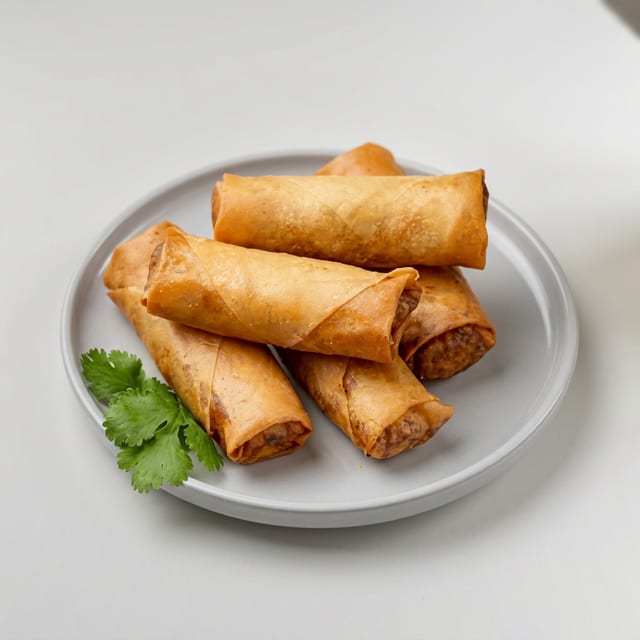 #10) Vegetarian Spring Rolls.